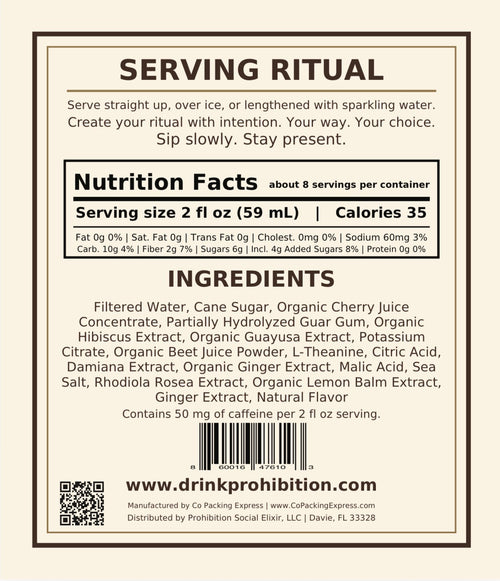 Prohibition No. 27 Social Elixir 500ML Bottle